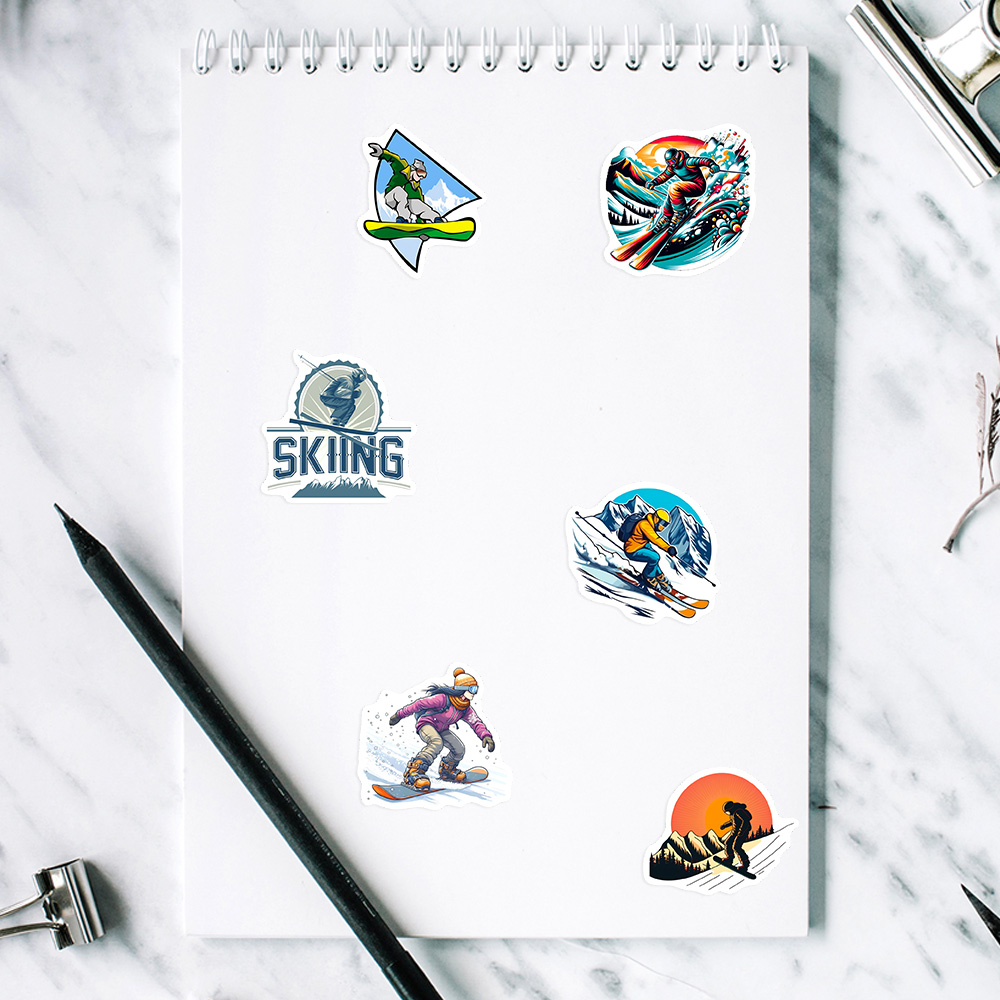 DIY Cool Winter Ski Stickers W - Garden Journal Planner recension och pris