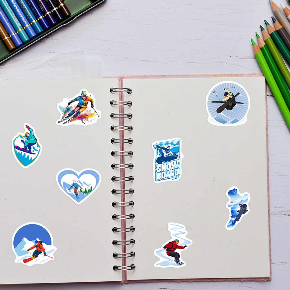 DIY Cool Winter Ski Stickers W - Garden Journal Planner recension och pris