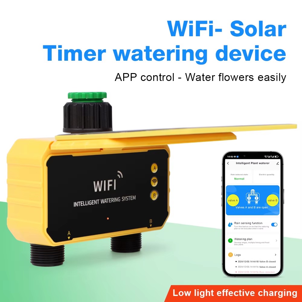 1/2 Outlets WIFI Solar Irrigat - Smart Garden Tap Timer recension och pris
