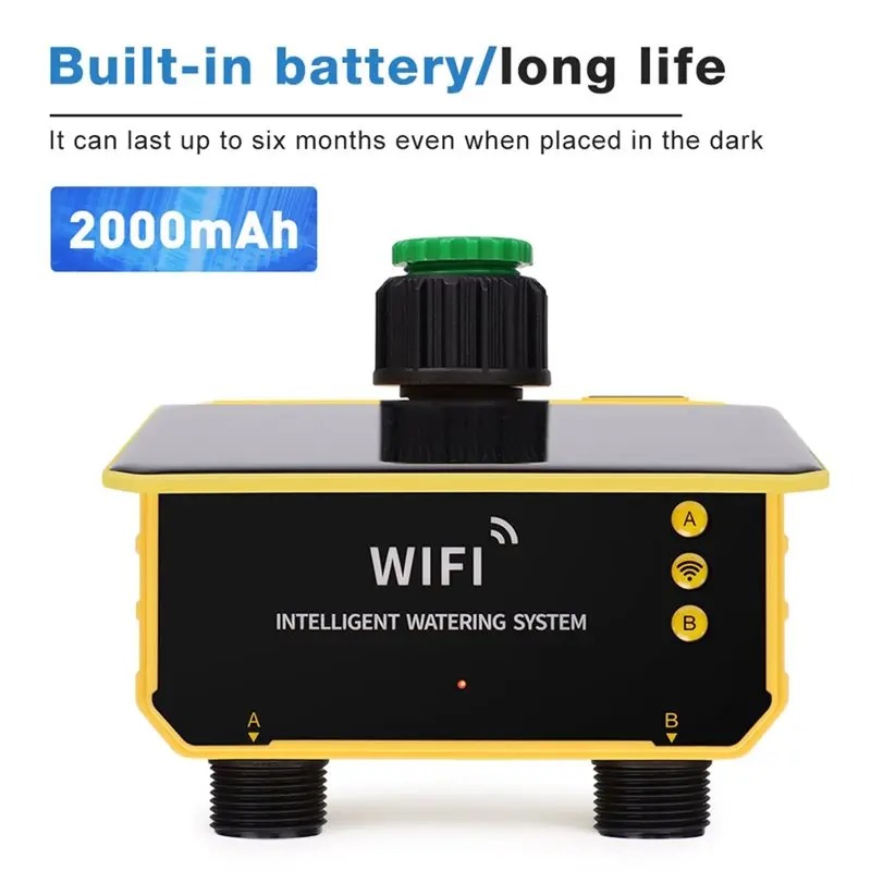 1/2 Outlets WIFI Solar Irrigat - Smart Garden Tap Timer recension och pris