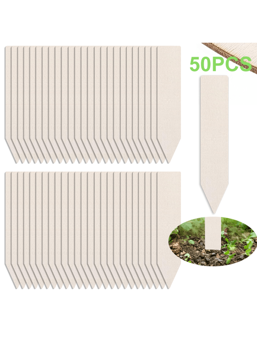 Plant Labels 4 Inch 20/50Pcs W - Garden Journal Planner recension och pris
