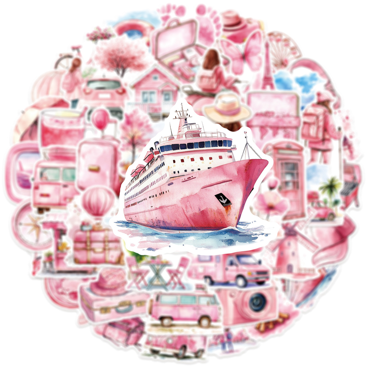 50-100 PCS Pink Watercolor Out - Garden Journal Planner recension och pris