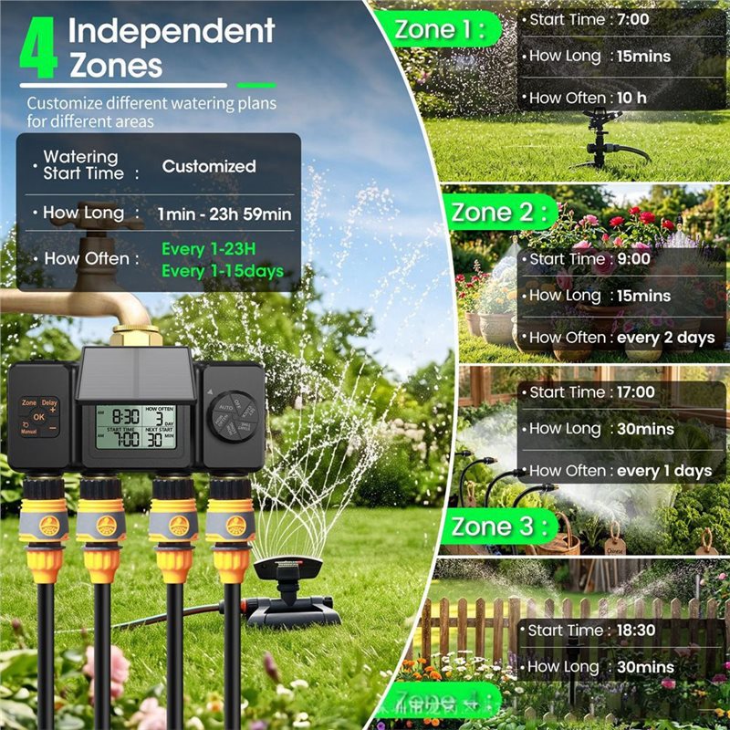 GYTB-Solar Irrigation Timer Au - Smart Garden Tap Timer recension och pris