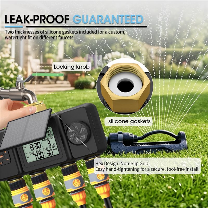 PHFU-Solar Irrigation Timer Au - Smart Garden Tap Timer recension och pris