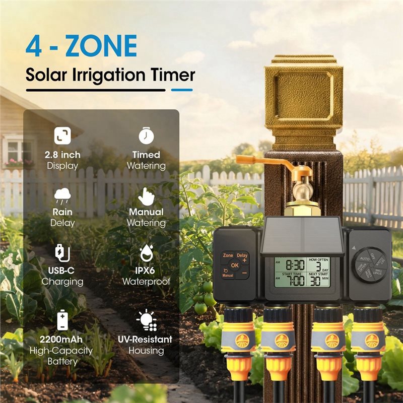 B97A-BSP3/4 Solar Irrigation T - Smart Garden Tap Timer recension och pris